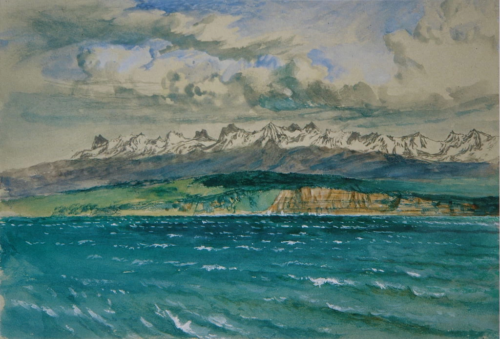 Pomeriggio di primavera, con vento del sud, a Neuchatel', 1866